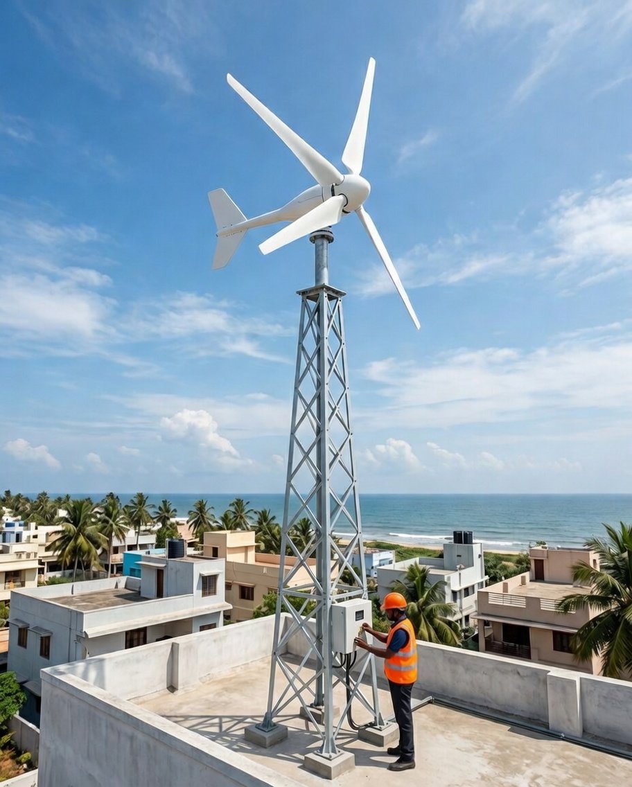 Is a 1kW Wind Turbine Enough for a Home in India? (Real Answer + Examples)