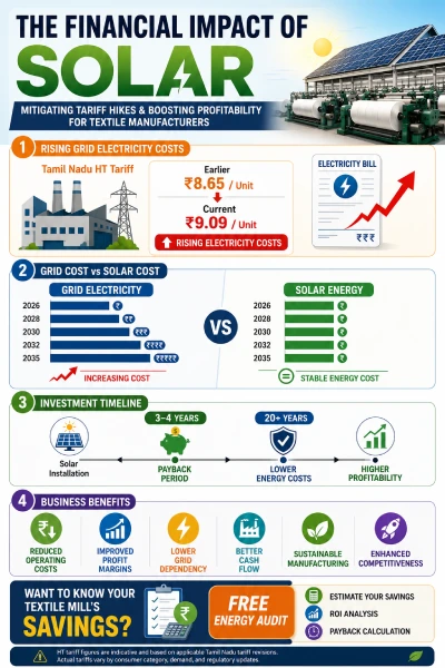 Solar Power Generation Aligned with Textile Mill Production Hours – NST Global Solar